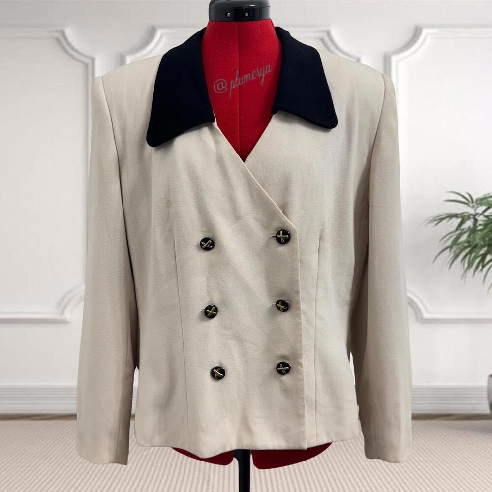 Vintage Valerie Stevens II Double-Breasted Blazer Size 14W